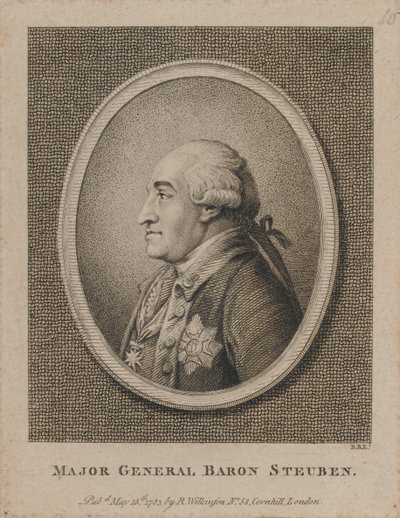 Major General Baron Steuben (etching) by Unknown artist