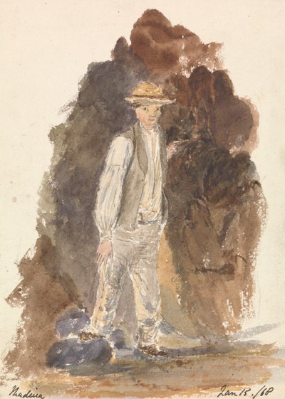 Man Standing (Madeira Jan 15, 1868) by Unknown artist