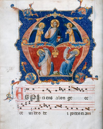 Miniature from a Chorale Parchment by Unknown artist