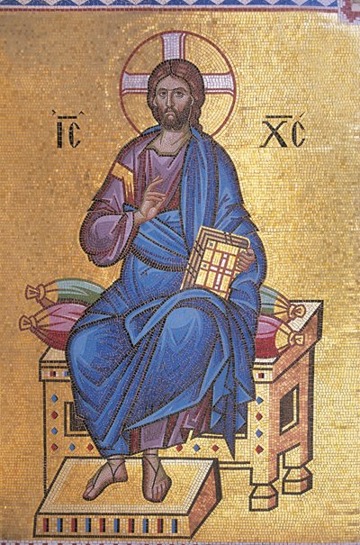 Mosaic Depicting Christ on Throne by Unknown artist