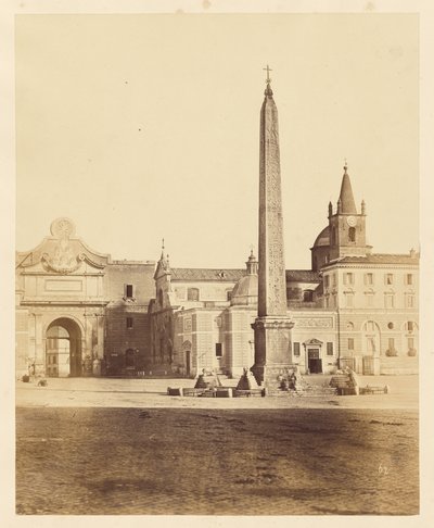 Obelisk in Piazza del Popolo by Unknown artist