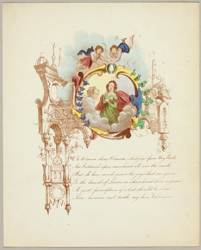 Oh Woman, Dear Woman (Valentine) by Unknown artist