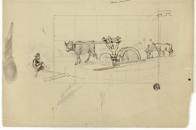 Ox Working on a Treadmill by Unknown artist