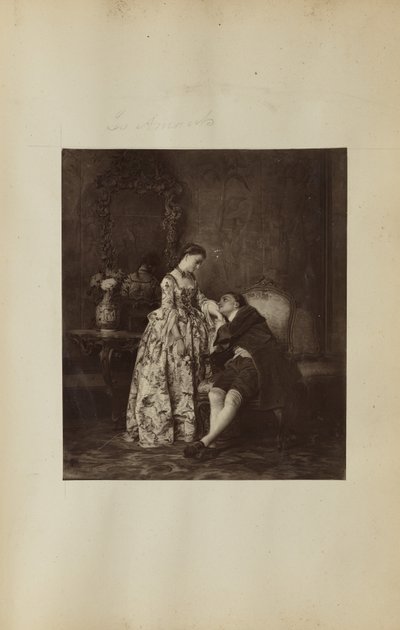 Painting of Young Couple by Unknown artist