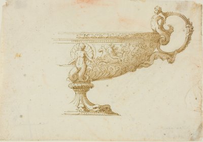 Partial Sketch of a Tazza by Unknown artist