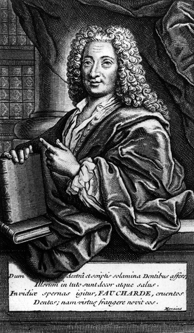 Pierre Fauchard (1678-1761) French surgeon and dentist by Unknown artist