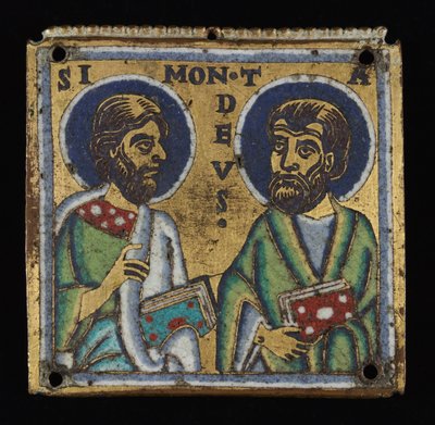 Plaque: Simon and Thaddaeus by Unknown artist