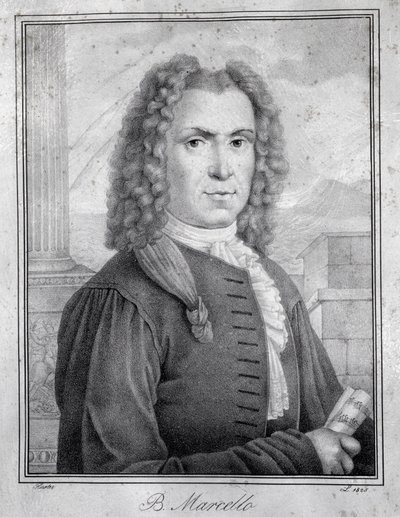 Portrait of Benedetto Marcello (engraving) by Unknown artist