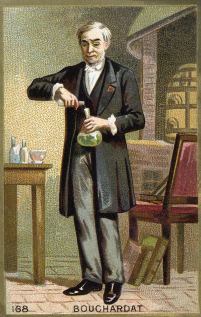 Portrait of Bouchardat. 19th century chromolithography. by Unknown artist