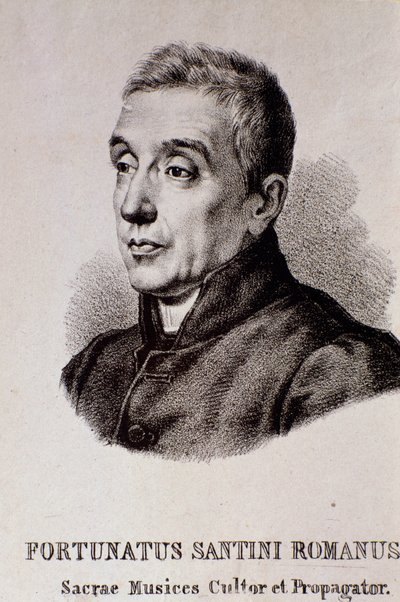 Portrait of Fortunato Santini by Unknown artist