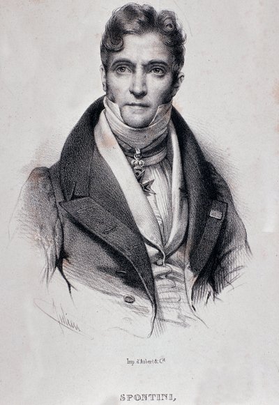 Portrait of Gaspare Spontini by Unknown artist