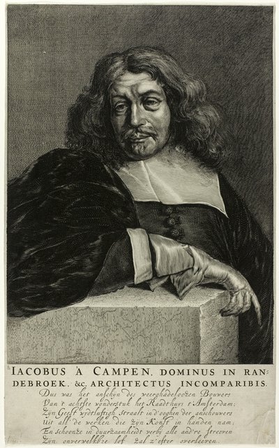 Portrait of Jacob van Campen by Unknown artist