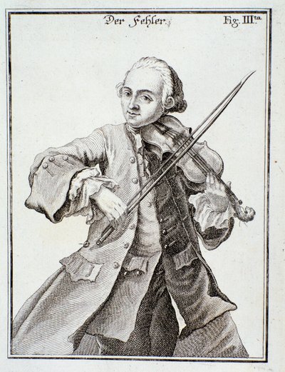 Portrait of Leopold Mozart (engraving) by Unknown artist