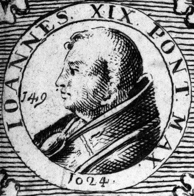 Portrait of Pope John XIX (1024-1032) by Unknown artist