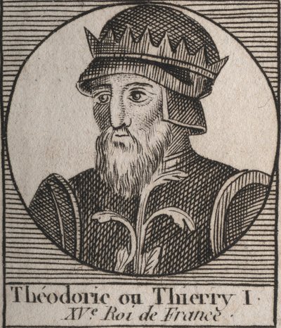 Portrait of Thierry III by Unknown artist