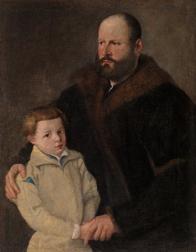 Portrait of a Gentleman and Son by Unknown artist