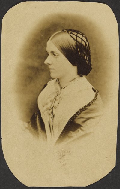 Portrait of Woman Wearing Snood by Unknown artist
