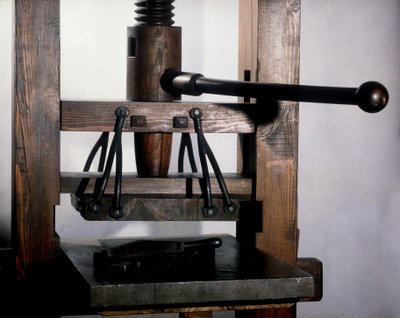 Press by Johannes Gensfleisch Gutenberg (1400-1468) by Unknown artist