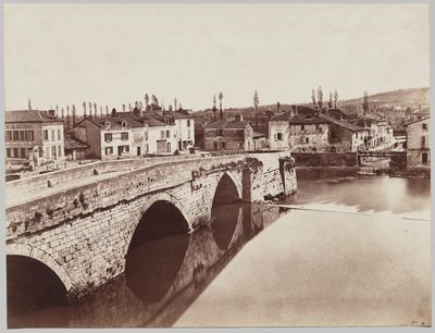 Périgueux. The Tournepiche Bridge, upstream side by Unknown artist