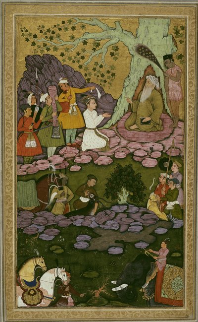 Prince Visiting an Ascetic during a Hunt by Unknown artist