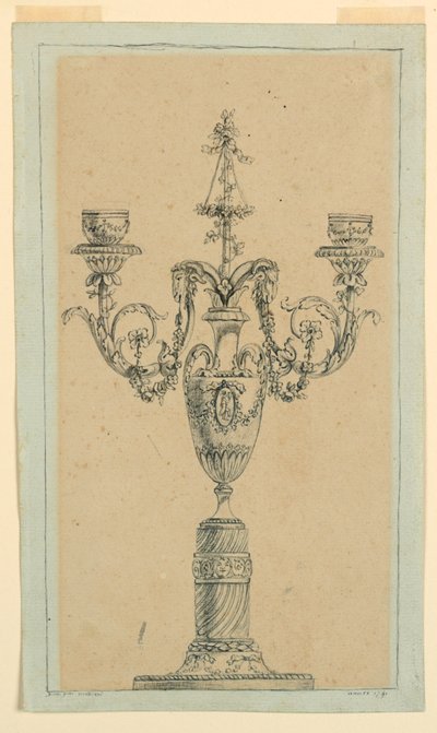 Project for a Candelabrum by Unknown artist
