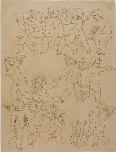 Putti Performing Tasks by Unknown artist