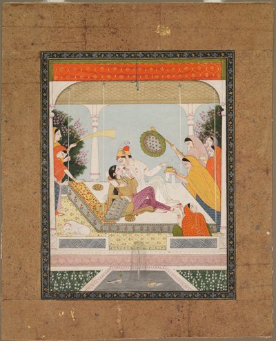 Raja with his Beloved by Unknown artist