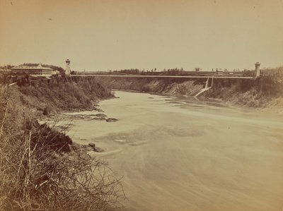 River and Bridge by Unknown artist