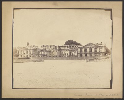 Ruins of Château of Saint-Cloud by Unknown artist