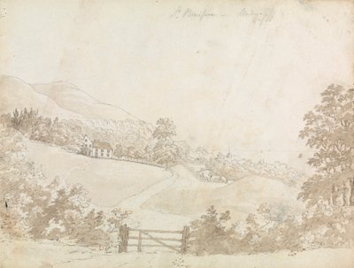 Rural Landscape with House, Isle of Wight by Unknown artist