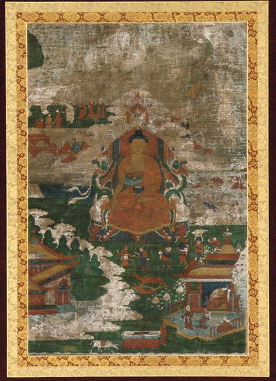 Sakyamuni Enthroned; and Biographical Scenes by Unknown artist