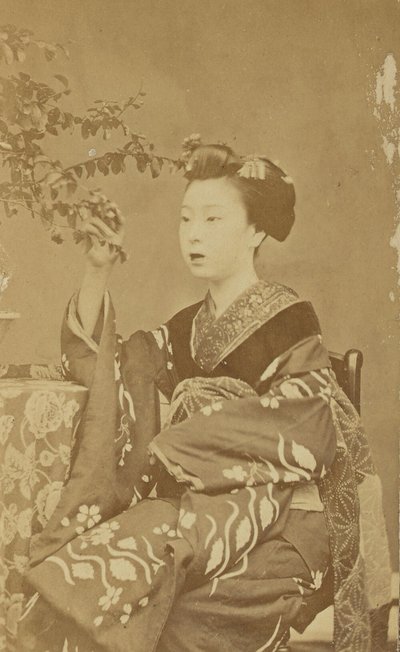 Seated Japanese Woman by Unknown artist