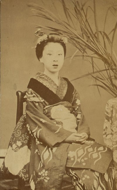 Seated Japanese Woman by Unknown artist