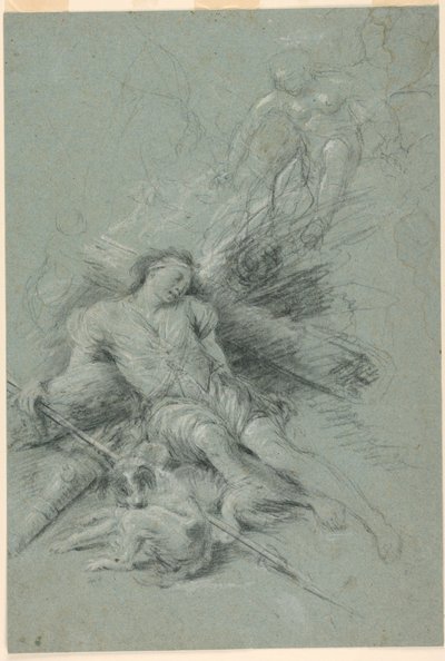 Selene Sees the Sleeping Endymion by Unknown artist