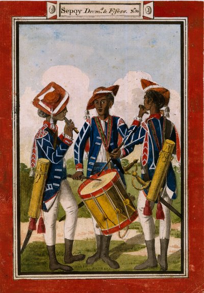 Sepoy drums and fifers by Unknown artist