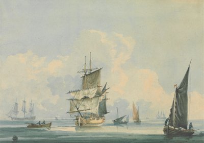 Shipping in a Calm by Unknown artist