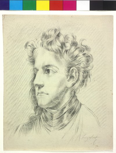 Shoulder strap Picture of a young man by Unknown artist