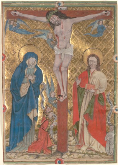Single Leaf from a Missal: The Crucifixion by Unknown artist