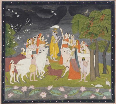 Sri Krishna with the Flute by Unknown artist