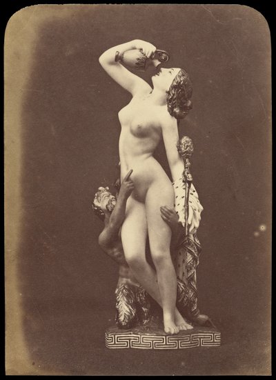 Statue of Woman and Satyr by Unknown artist