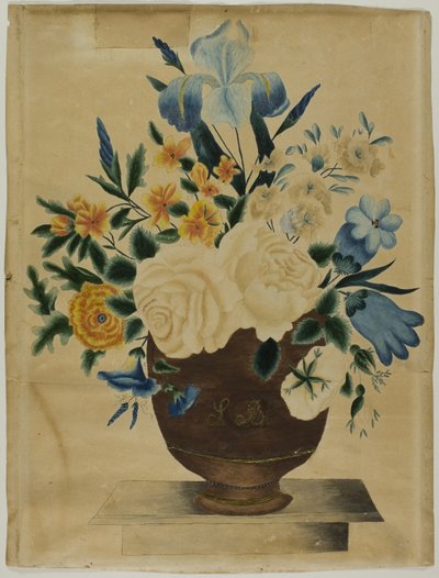 Still Life with Flower Arrangement in Pot by Unknown artist