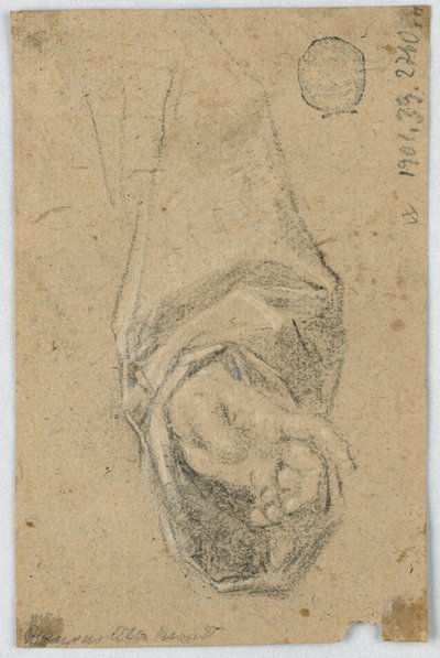 Study: The Left Hand of a Monk by Unknown artist