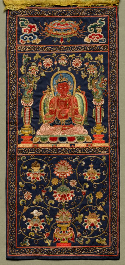 Thangka with the Seventh Bodhisattva by Unknown artist