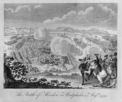 The Battle of Minden in Westphalia by Unknown artist