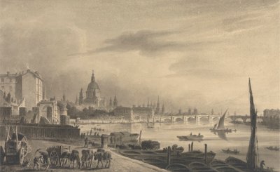 The City of London from Somerset House by Unknown artist