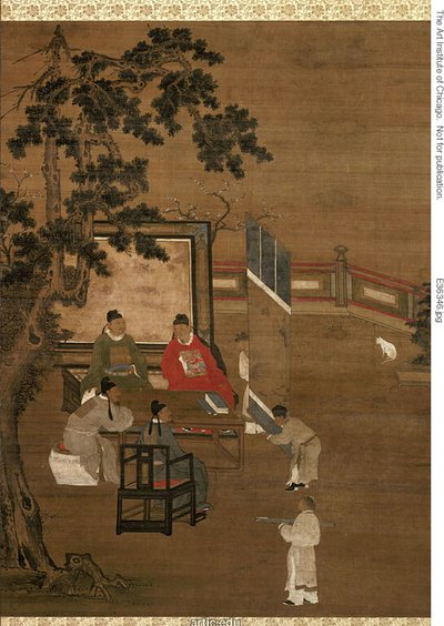 The Four Accomplishments: Painting by Unknown artist