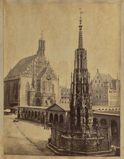 The Frauenkirche and Schöner Brunnen, Nuremberg by Unknown artist