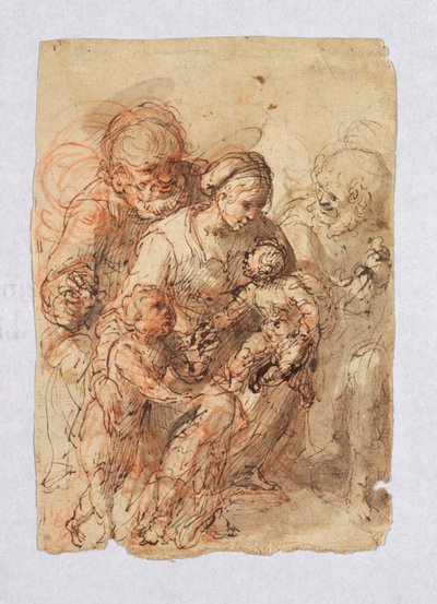 The Holy Family and St. John by Unknown artist