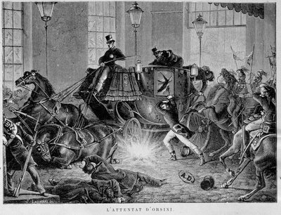 The Orsini Bombing on January 14 by Unknown artist