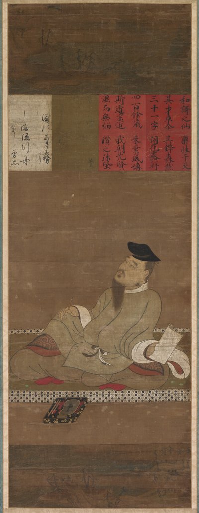 The Poet Kakinomoto no Hitomaro by Unknown artist